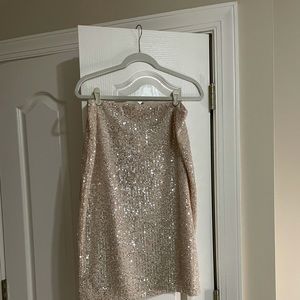 LOFT Sequin Pencil Skirt